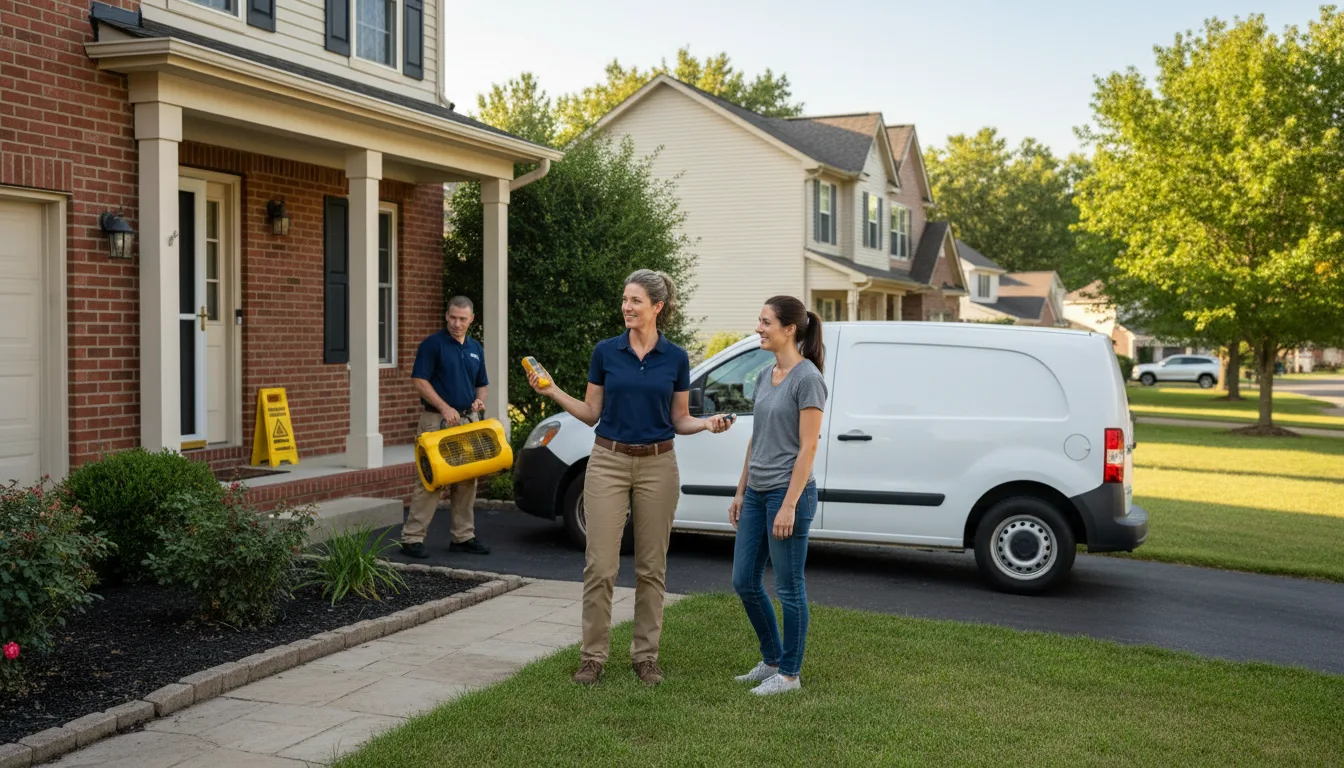 Residential water damage restoration in Eckert, CO